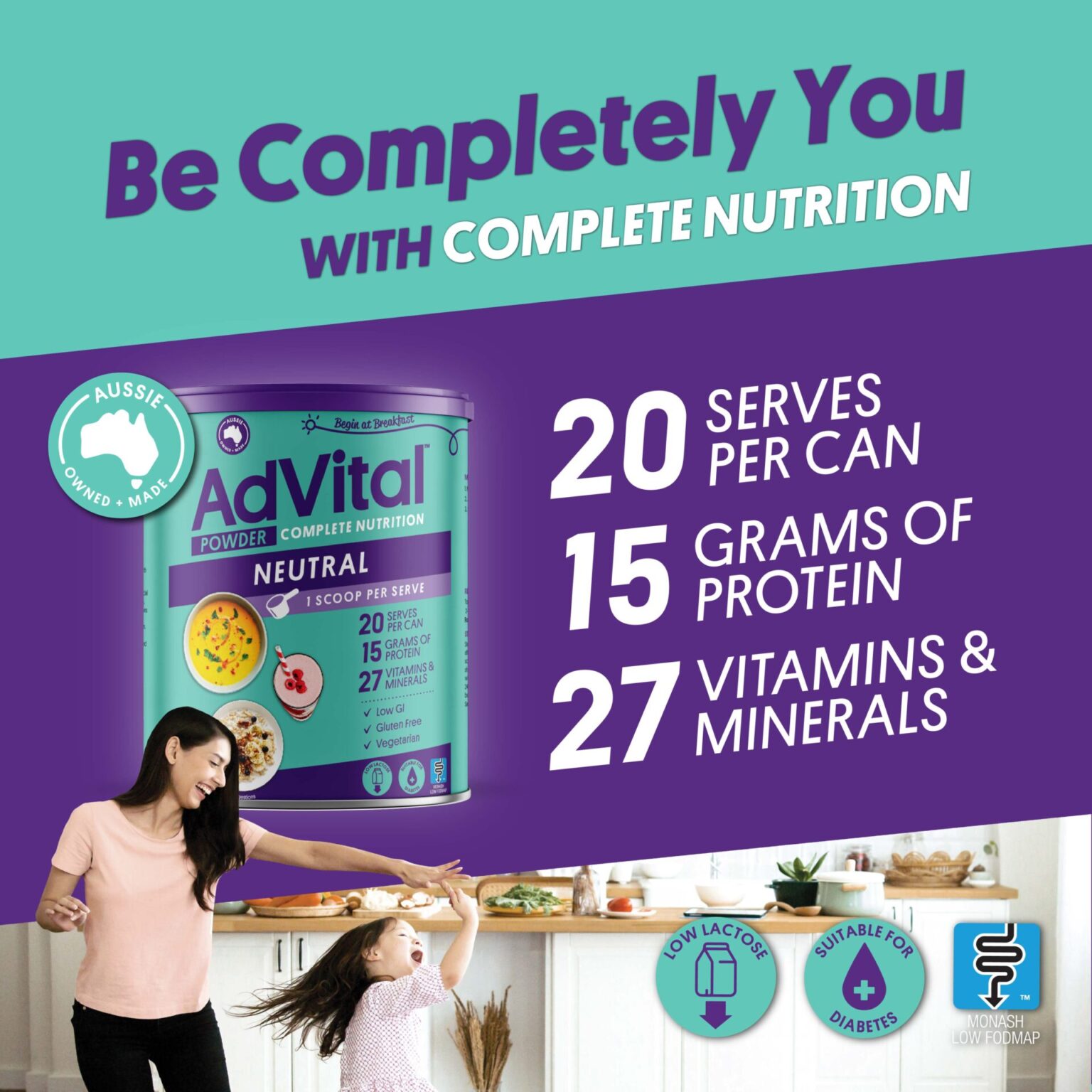 AdVital Nutritionally Complete Neutral Powder