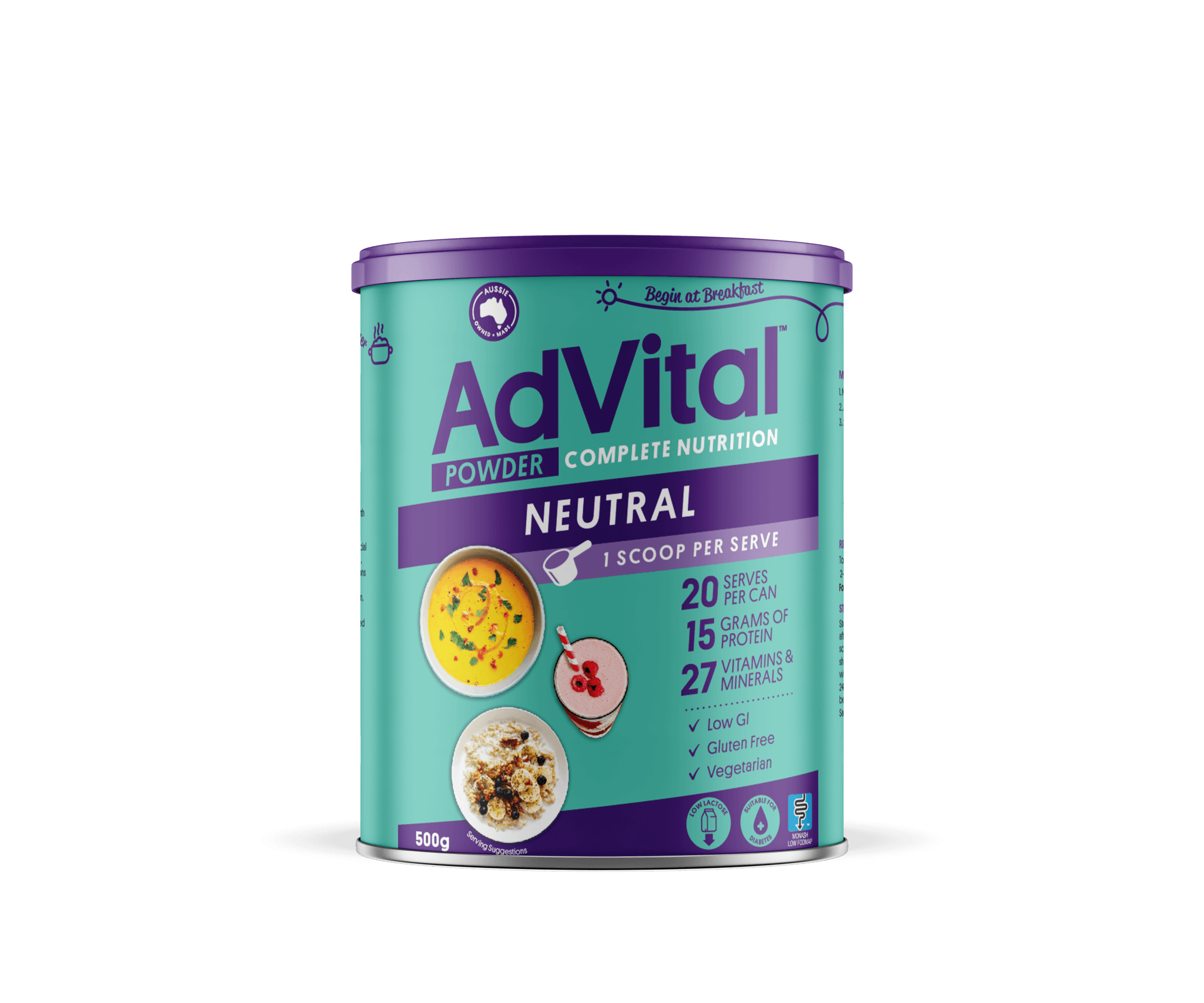 Product - AdVital Powder - Neutral - AdVital